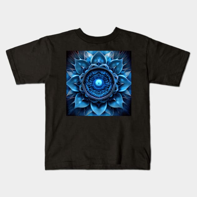 Throat Chakra Kids T-Shirt by Digitalys Studios